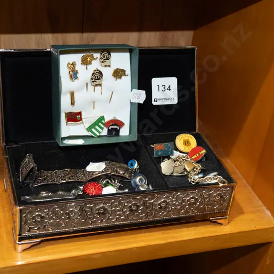 jewellery box and contents