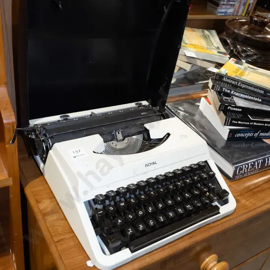 Royal portable typewriter