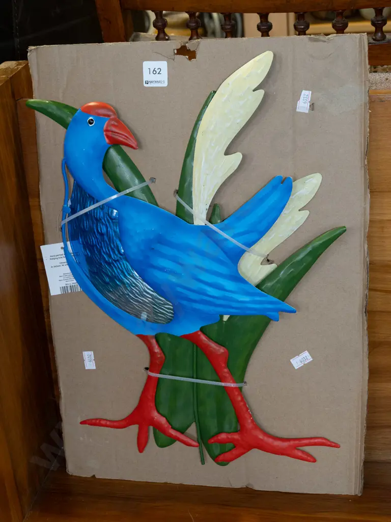 metal pukeko themed wall art Image 1++
