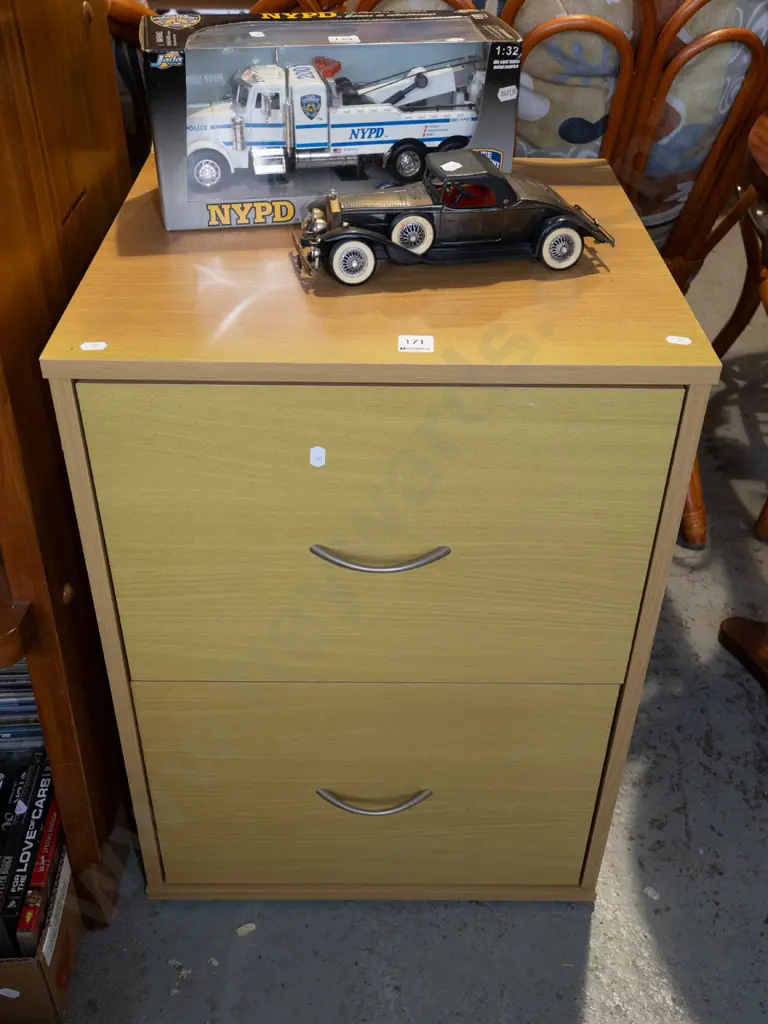 mdf veneer 2 drawer filing cabinet Image 1++