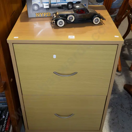 mdf veneer 2 drawer filing cabinet