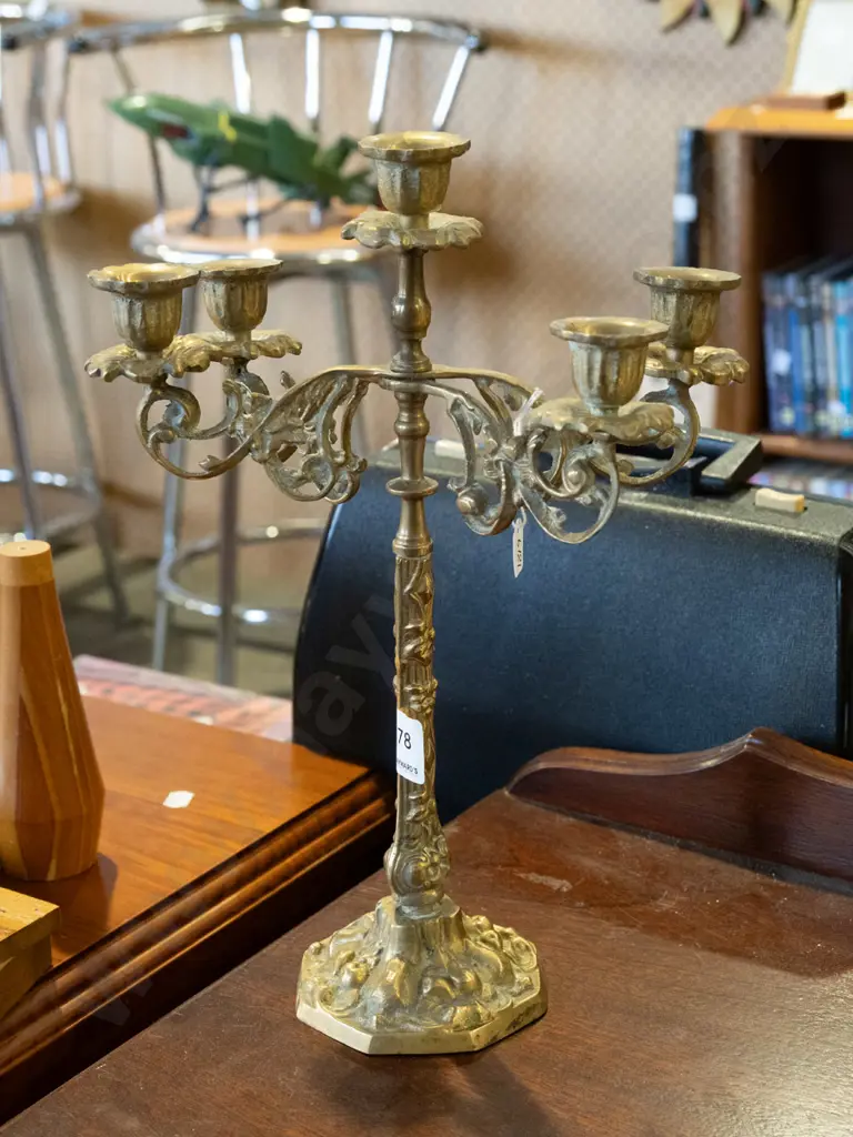 brass candelabra H320 Image 1++