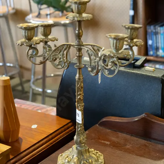brass candelabra H320