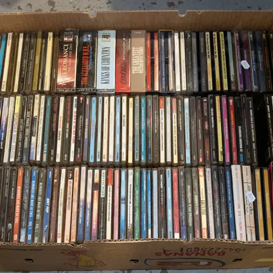 box of CDs