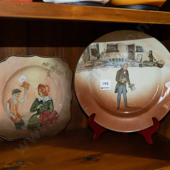 Royal doulton Tom Pinch plate, Sam Weller plate