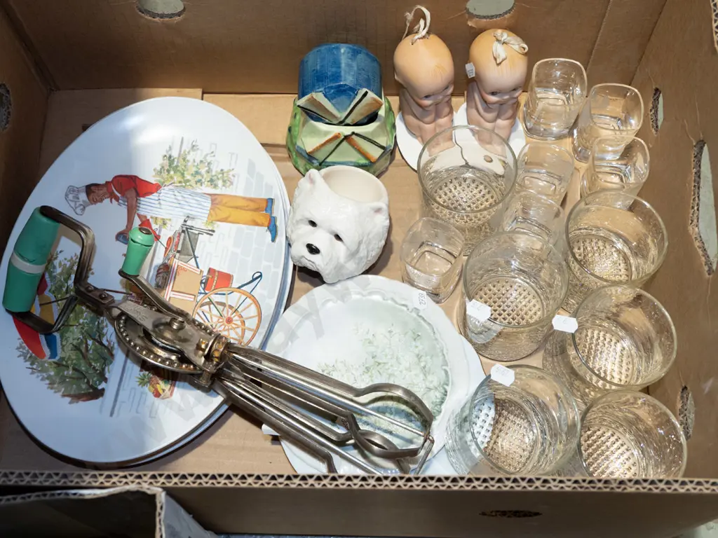 box; plastic bbq plates, glass tumblers etc Image 1++