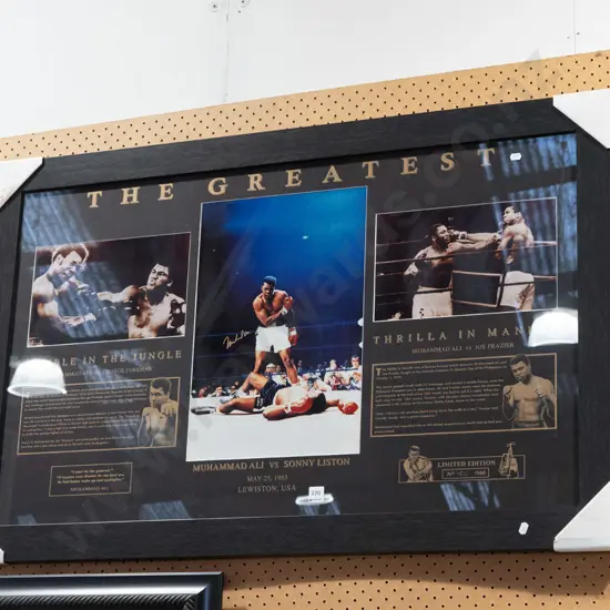 framed Muhammed Ali prints