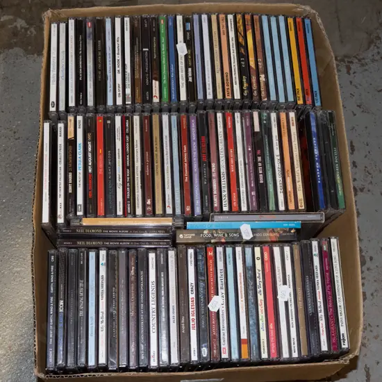 box of CDs