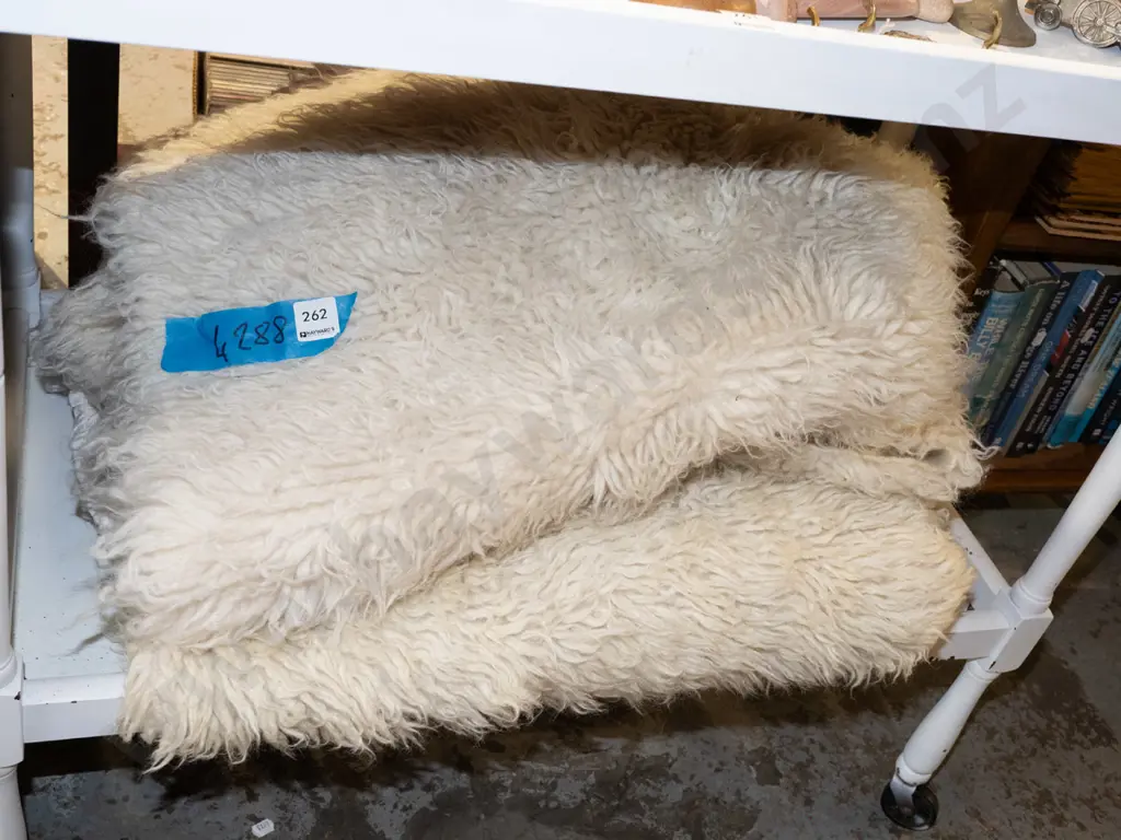 2x single bed sheepskin woolrests Image 1++
