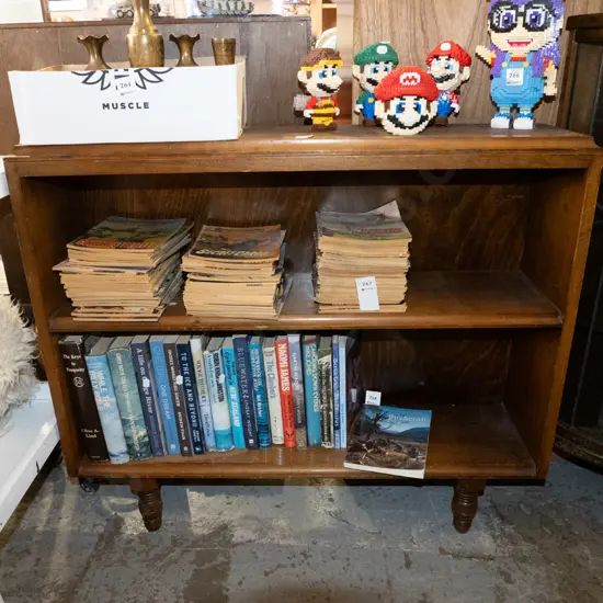 solid wood bookcase H760 W860 D210