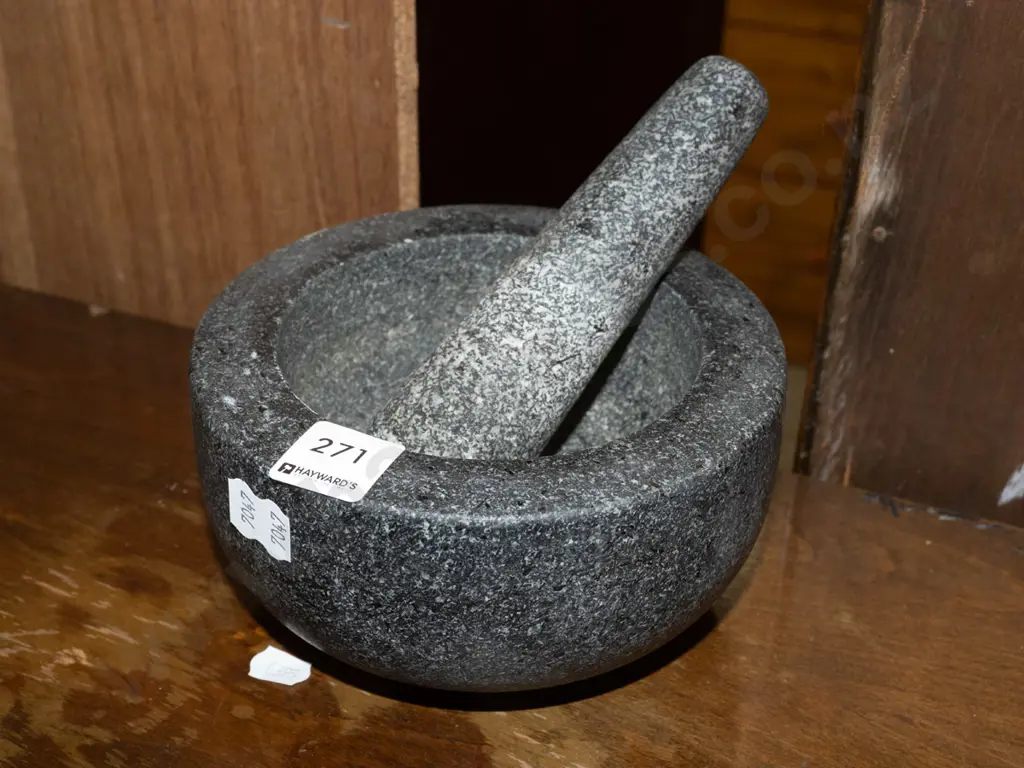 stone mortar and pestle Image 1++