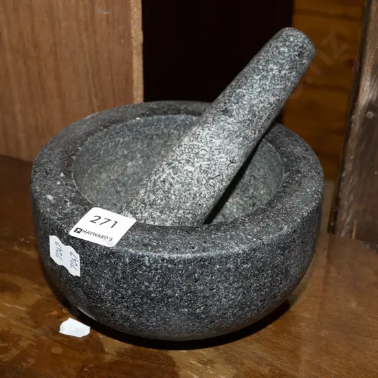 stone mortar and pestle