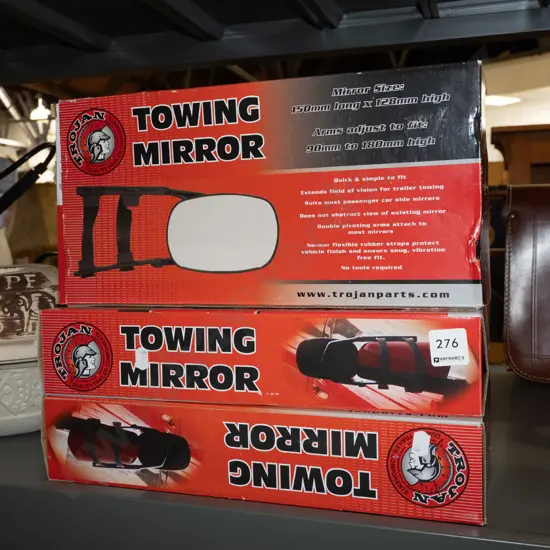 3x boxed Trojan towing mirrors