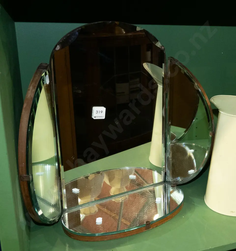 deco bevel edge mantel mirror Image 1++