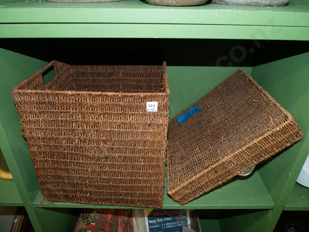 seagrass basket and exercise equipment Image 1++