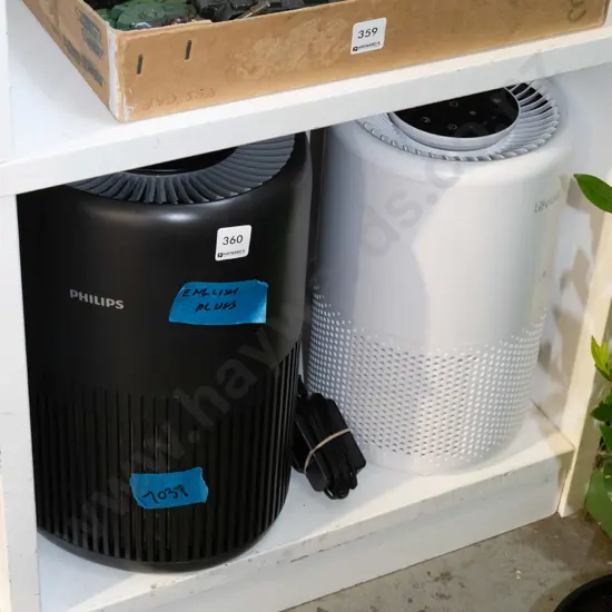 2x small air purifiers - as is English plugs