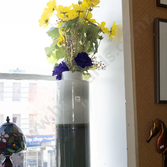 tall decorative vase, faux flowers H300