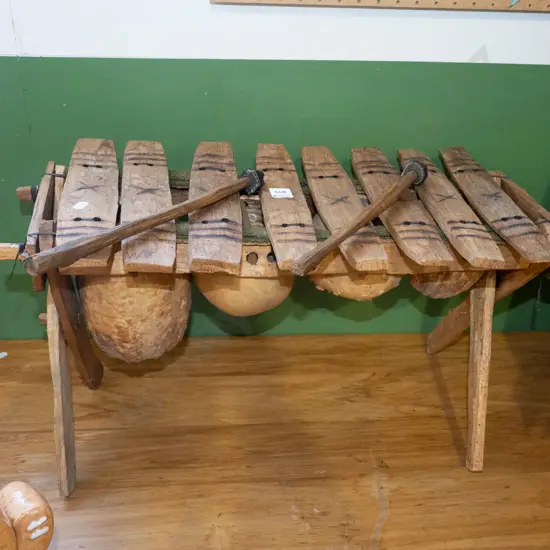 ethnic wooden xylophone