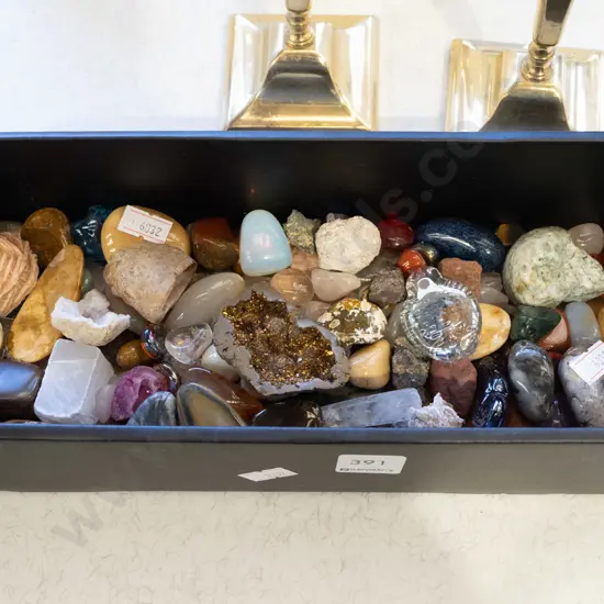 box; polished stones gemstones