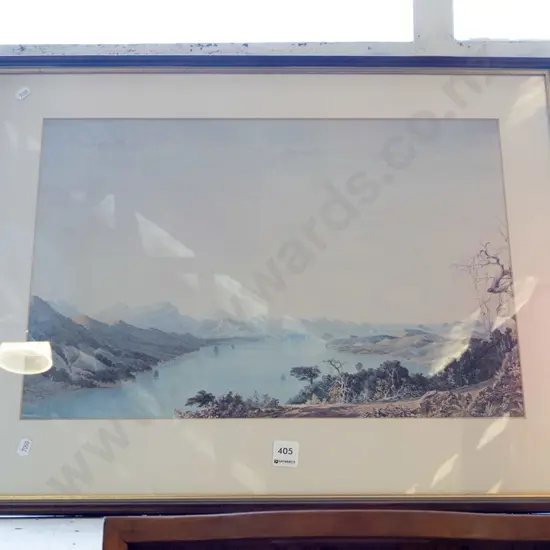 historic print - Dunedin Harbour