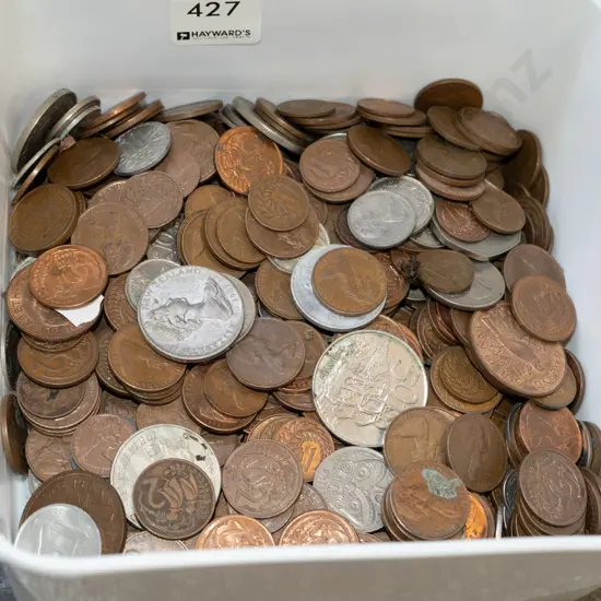 container of coins