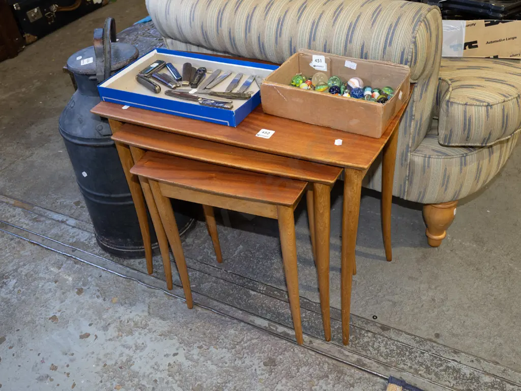 mid century nest of 3 tables Image 1++