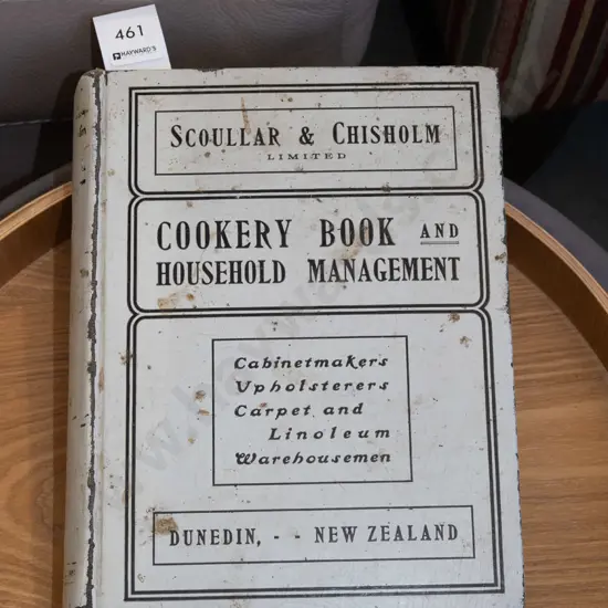 vintage Scoular and Chisholm Cookery Book and Household Management book