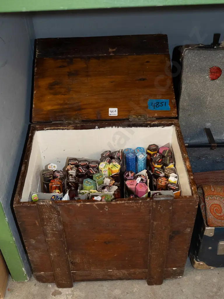 vintage wooden chest full of incense Image 1++