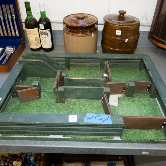 homemade toy farmyard