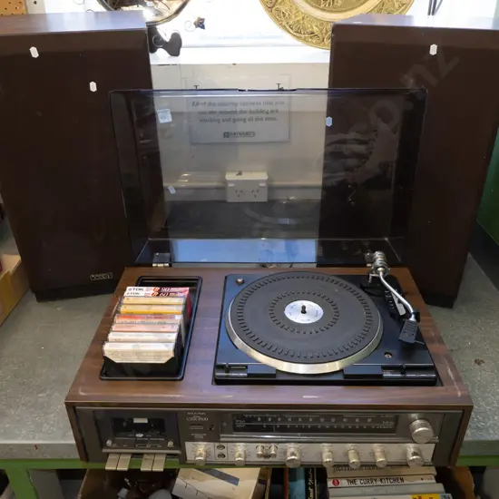 Fountain CSX1500 stereo; turntable, tuner, tape cassette