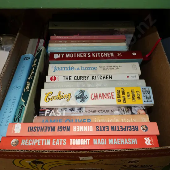 box; cookbooks
