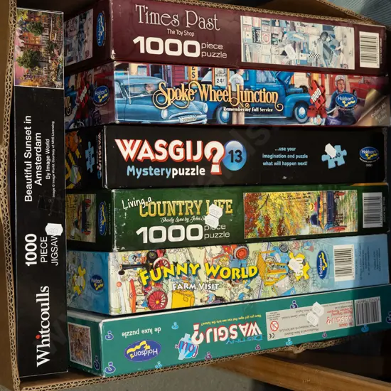 box of puzzles
