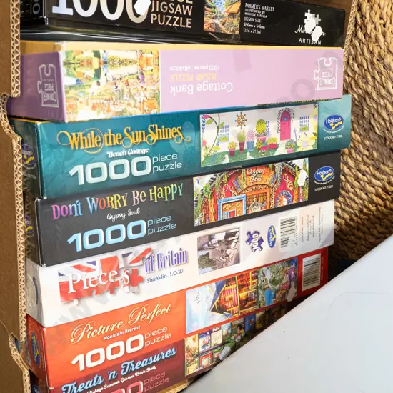 box of puzzles