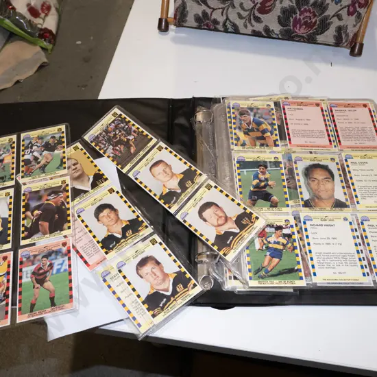 album of rugby collector cards