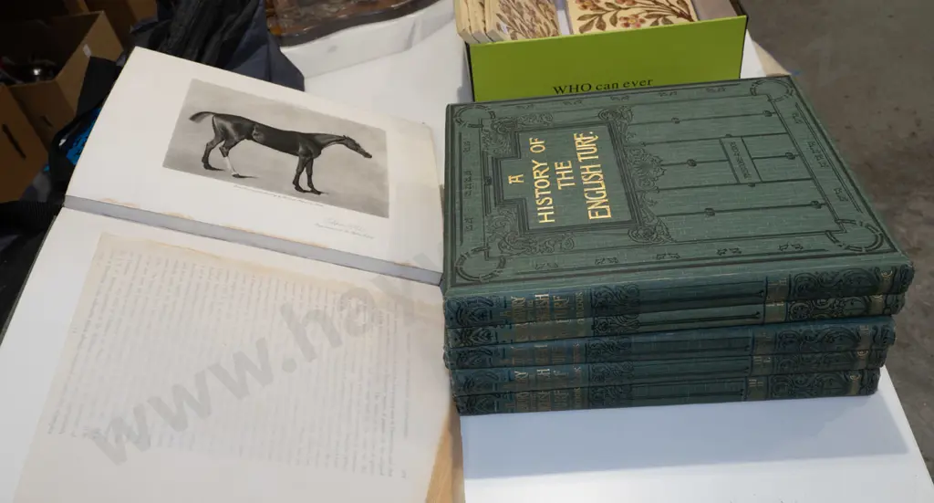 6x volumes of a History of English Turf Image 1++