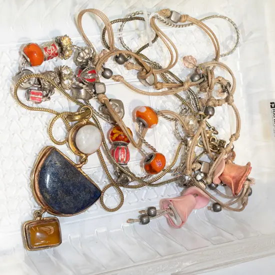 tray of costume jewellery