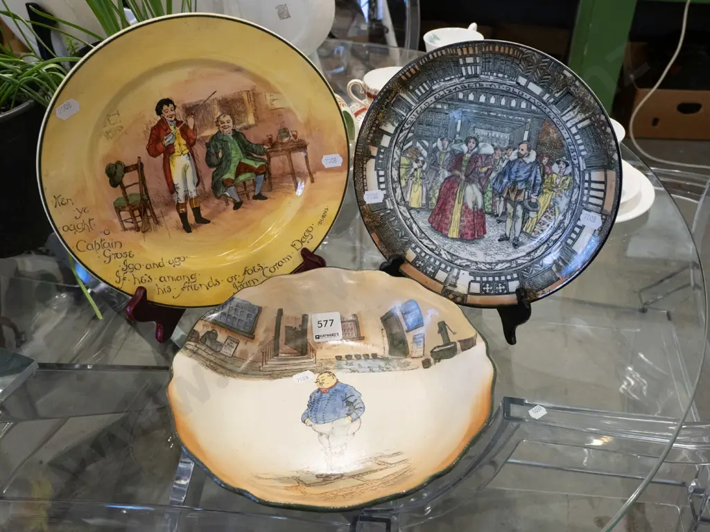 2x Royal Doulton plates, bowl Image 1++