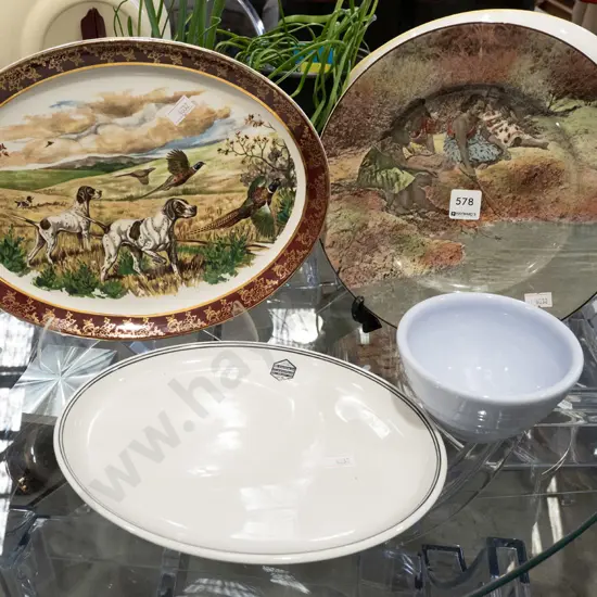 Royal Doulton Maori plate, 2x plates, studio pottery bowl