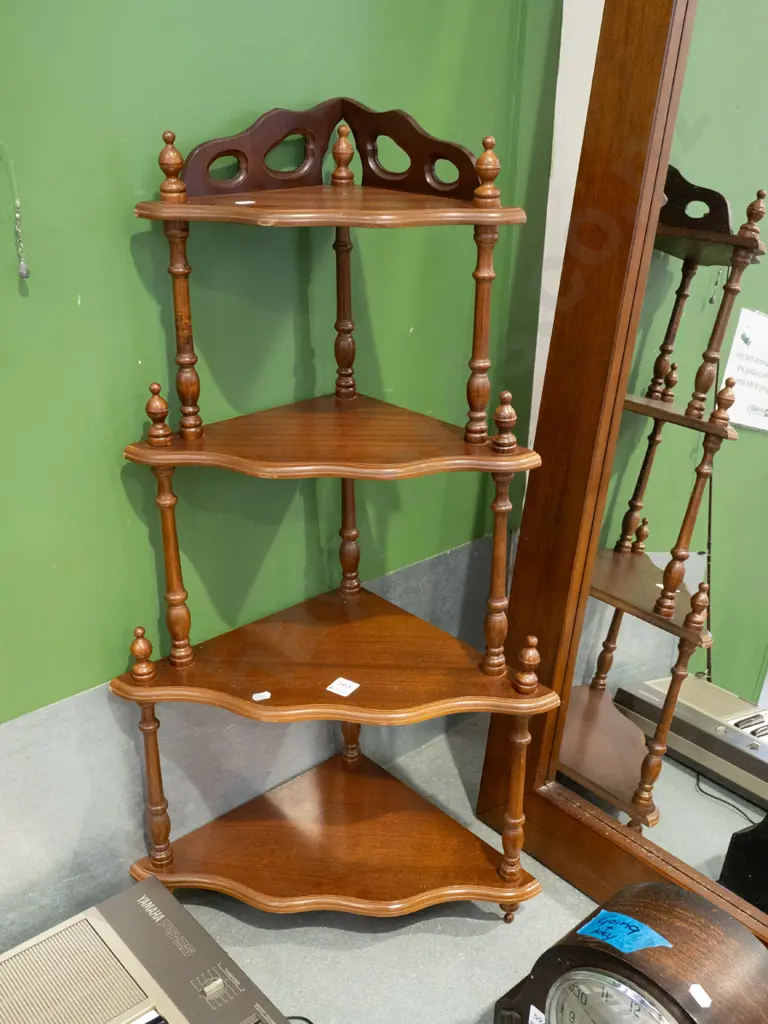 4 tier veneer corner what not H850 Image 1++