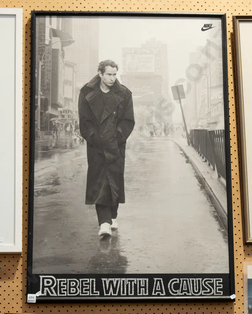 framed poster print - Rebel with a Cause - John McInroe Image 1++