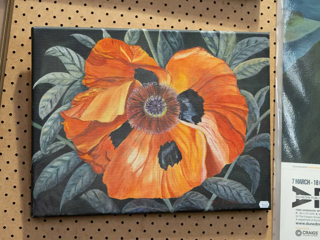acrylic on canvas - poppy Image 1++