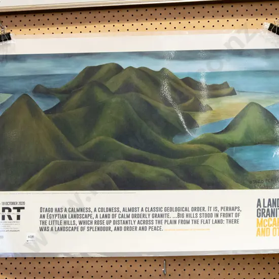 laminated poster print - McCahon exibition