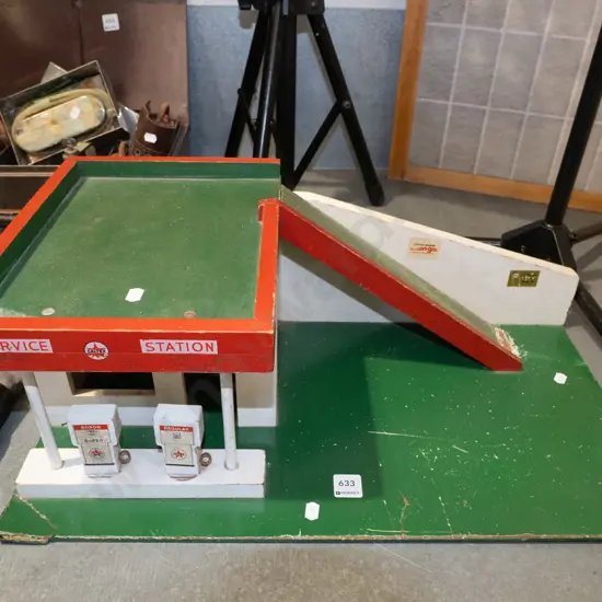 wooden toy garage
