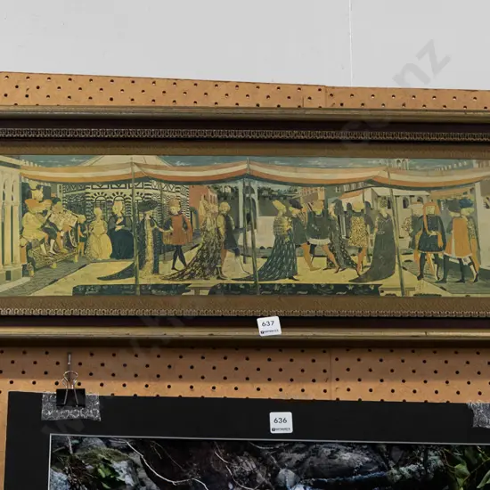 framed medieval print