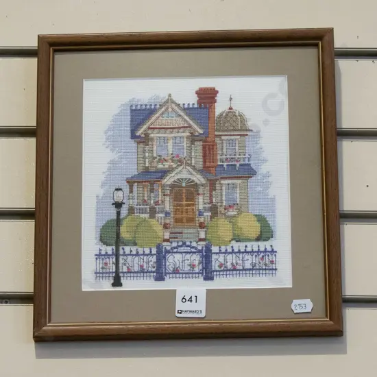 small framed needlework