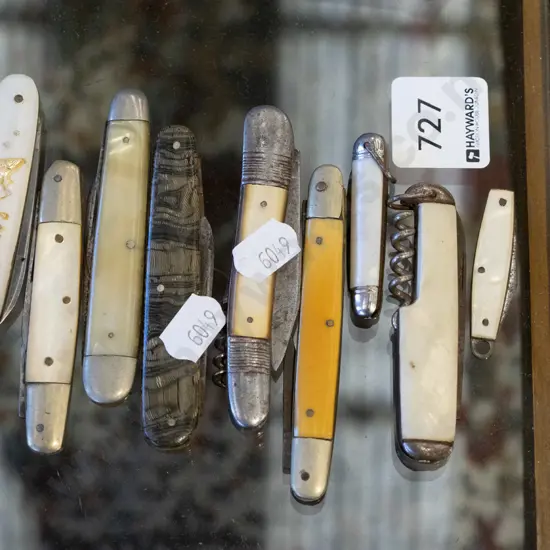 assorted pocket knives
