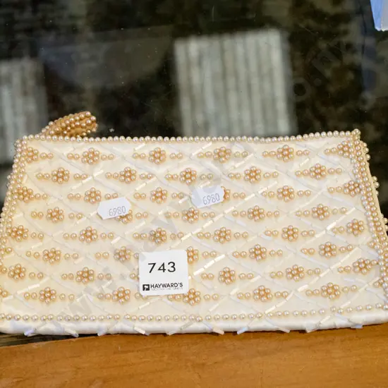 beaded evening purse
