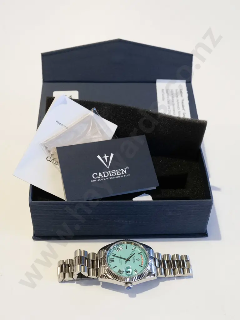 Cadisen wristwatch and box Image 1++