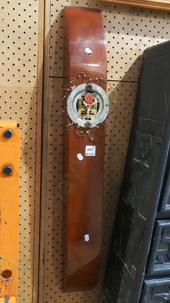 restorer's homemade steam punk style kauri wall clock H800 Image 1++