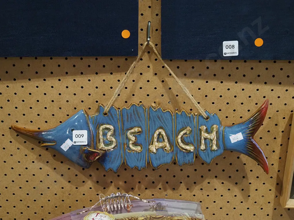 ceramic Beach marlin sign Image 1++